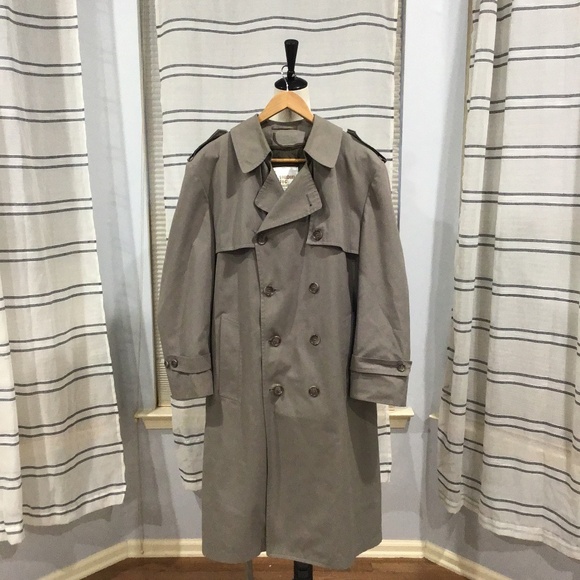 London Fog Other - New Without Tags London Fog Men Size 42 Short Westwood Gray Trench Coat Classic